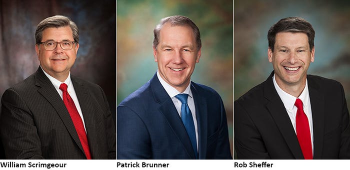 Zinpro Corp. leadership: William Scrimgeour, CEO; Patrick Brunner, COO; Rob Sheffer, company president