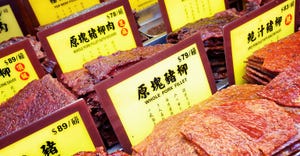 Pork in a Chinese market 
