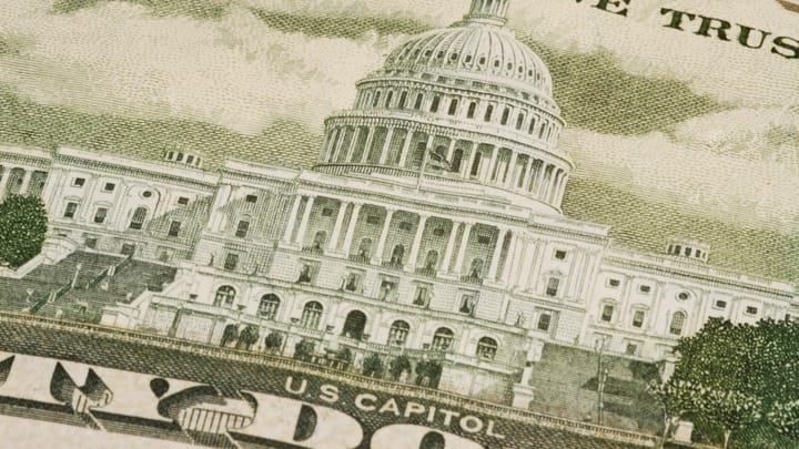 Getty Images US Capitol House on dollar bill