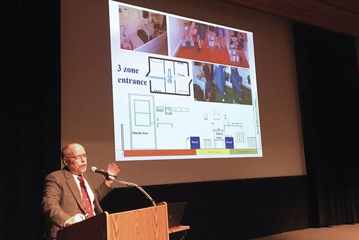 Jean-Pierre Vaillancourt from the University of Montreal told hog producers at the June Iowa Swine Day that no detail is too small to be overlooked for an effective biosecurity plan. 