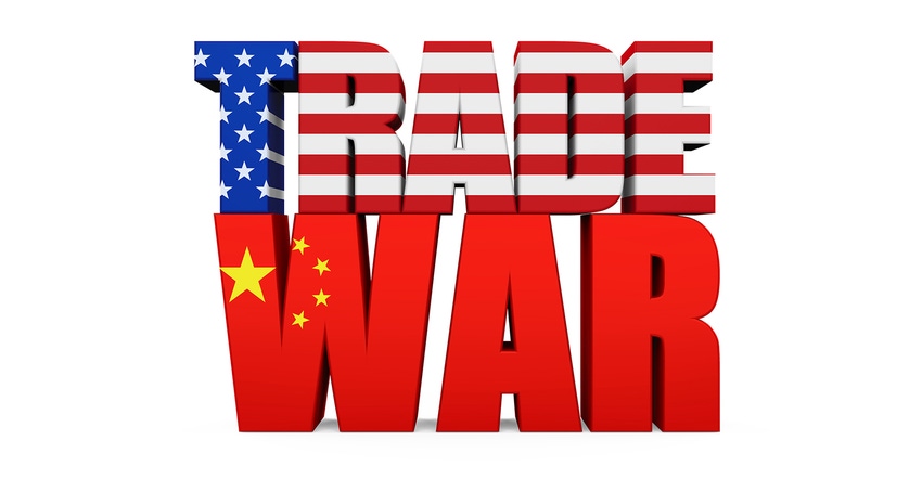U.S. China trade war illustration 
