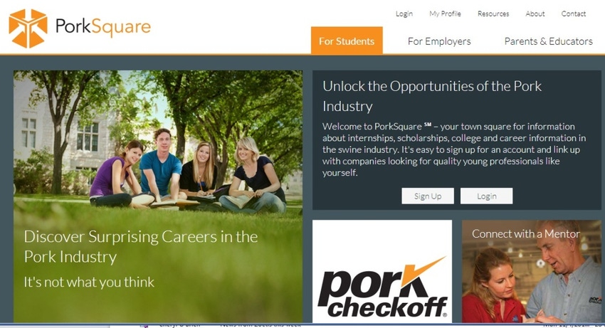 Pork Board Launches Youth Careers Site