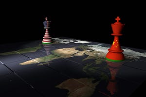 U.S. and China chess pieces 