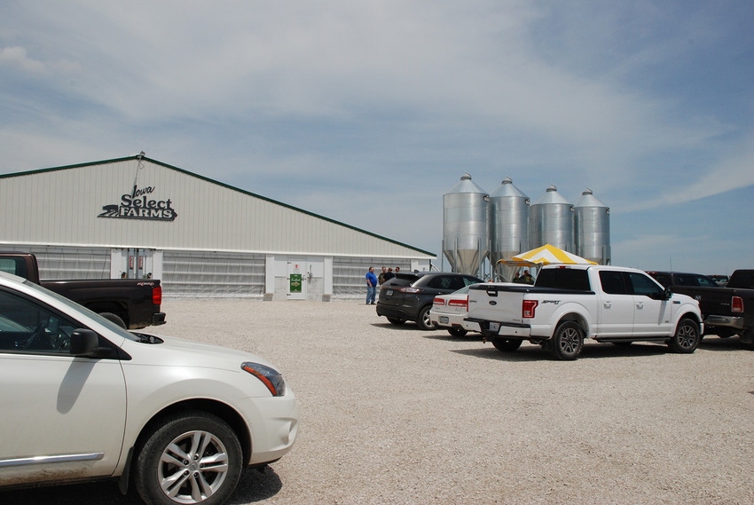 Iowa Select Farms hosted an open house of its new Hale Finisher near Williams, Iowa.