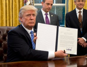 Trump pulls rug out from TPP; threatens NAFTA action