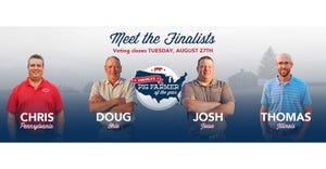 Composite of finalists for America's Pig Farmer of the Year