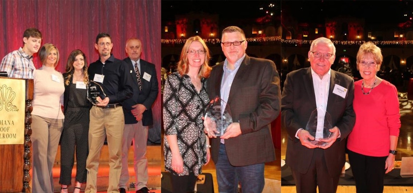 The Indiana Pork Producers Association recently honored three individuals who have devoted much of their time to advancing t