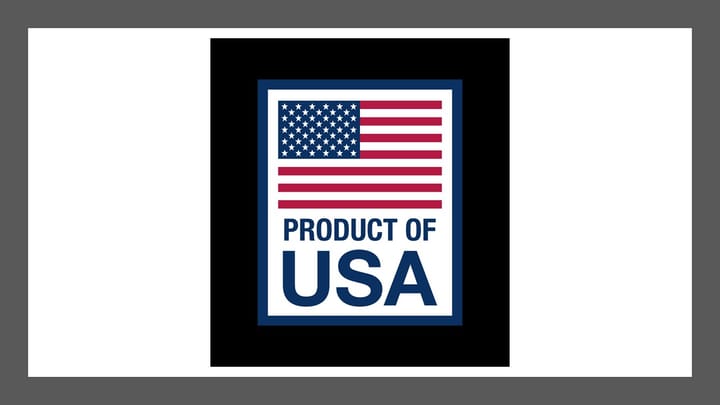 USDA Product of USA label