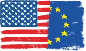 U.S.-European Union flags
