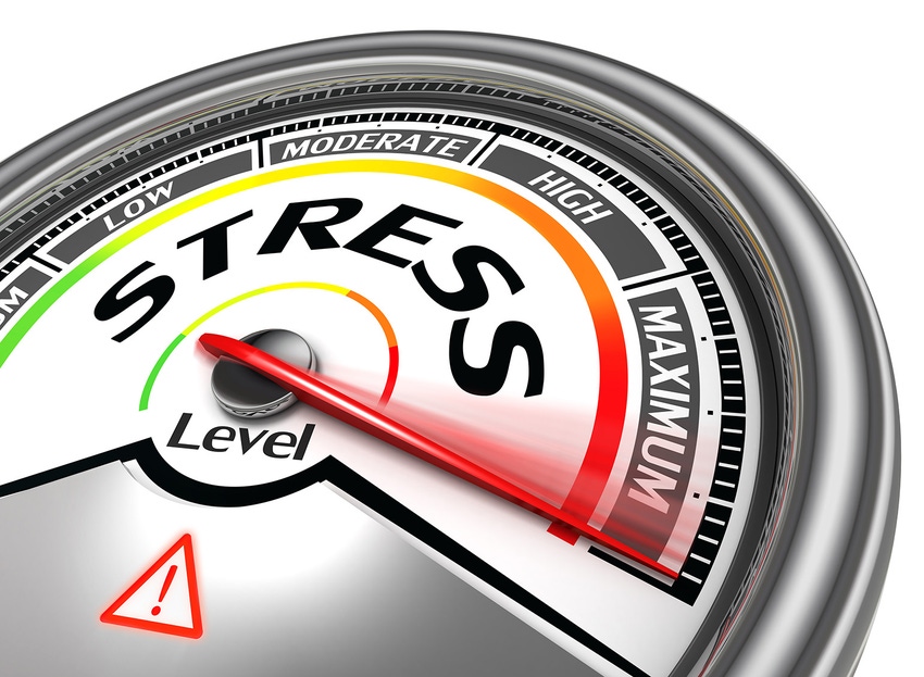 Illustration: stress meter at maximum level 