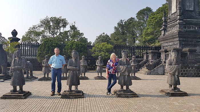 Bob and Karen Thaler in Hue, Vietnam