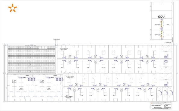 The blueprint design of the Boerbooms’ new construction project.