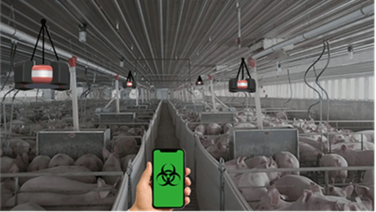 Pathogen Real New viral smoke detector monitors swine health in real-time