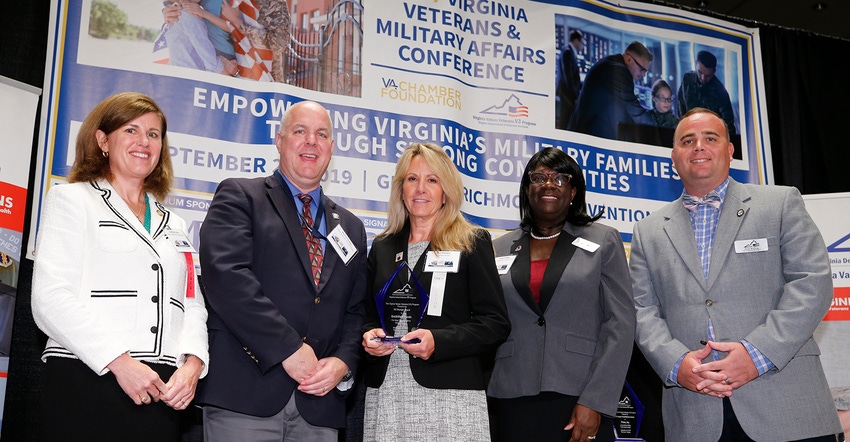 Smithfield Foods received the Virginia Values Veterans Triumph Award for creating employment opportunities for veterans.