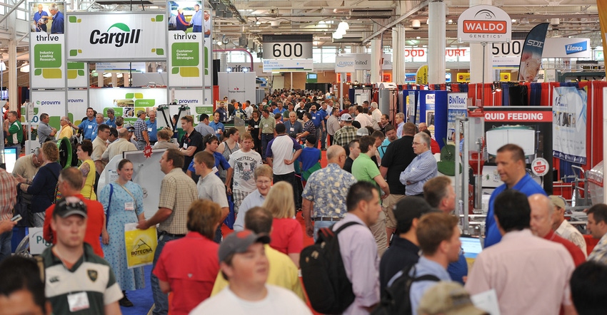 Indoor crowd shot of World Pork Expo