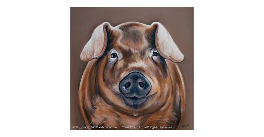  Duroc painting to honor Kay Christian