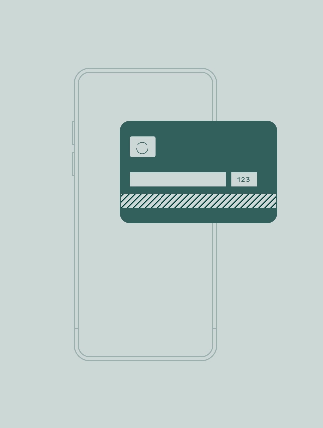 Illustration af et kreditkort