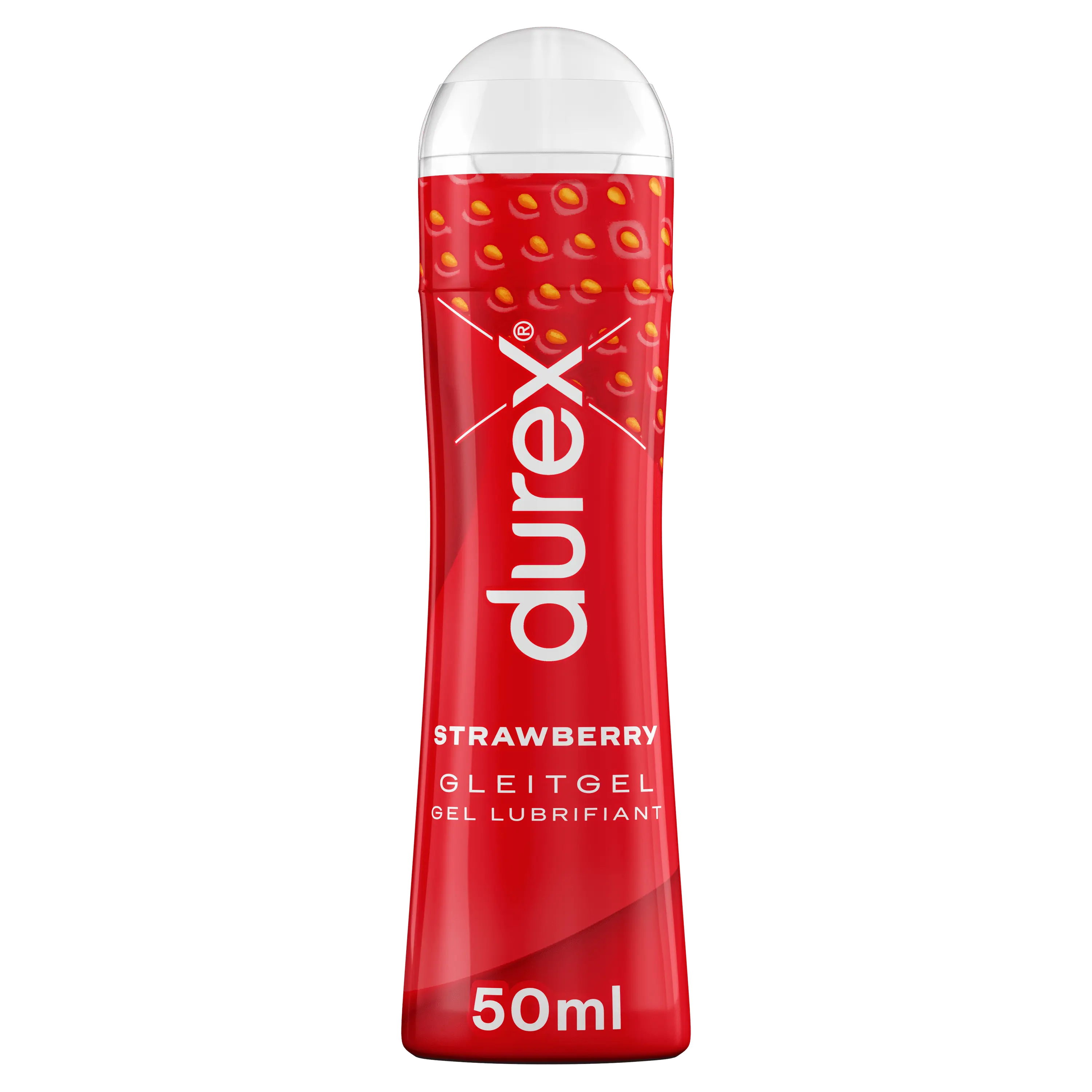 durex gleitgel erdbeere Durex Erdbeere Gleitgel – Wasserbasis, fruchtig-süßer Duft, 2x50 ml main image 1