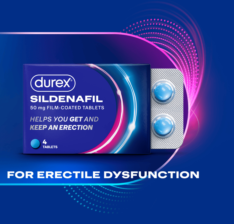 Durex Sildenafil 4 pack, for Erectile Dysfunction
