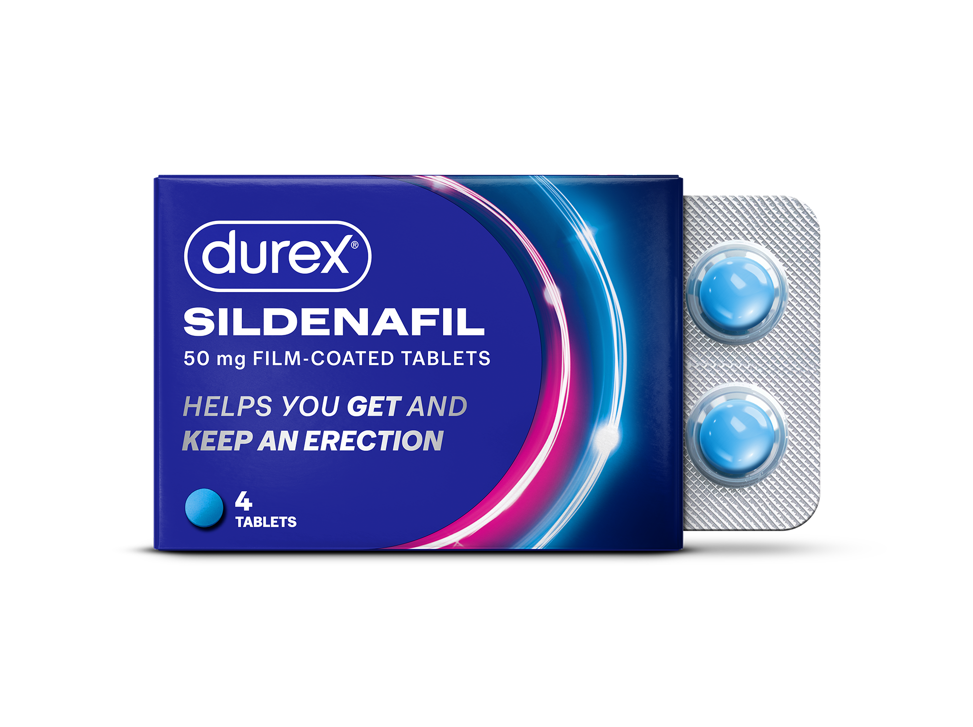 Durex Sildenafil 4 pack, for Erectile Dysfunction