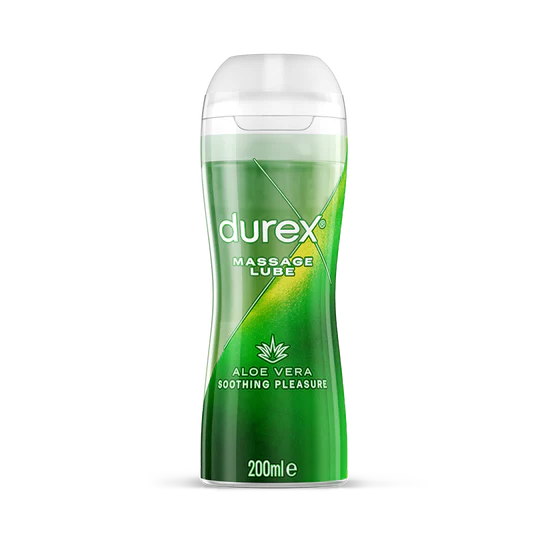 Buy Durex 2 in 1 Soothing Aloe Vera Massage Water Based Lube | Durex UK