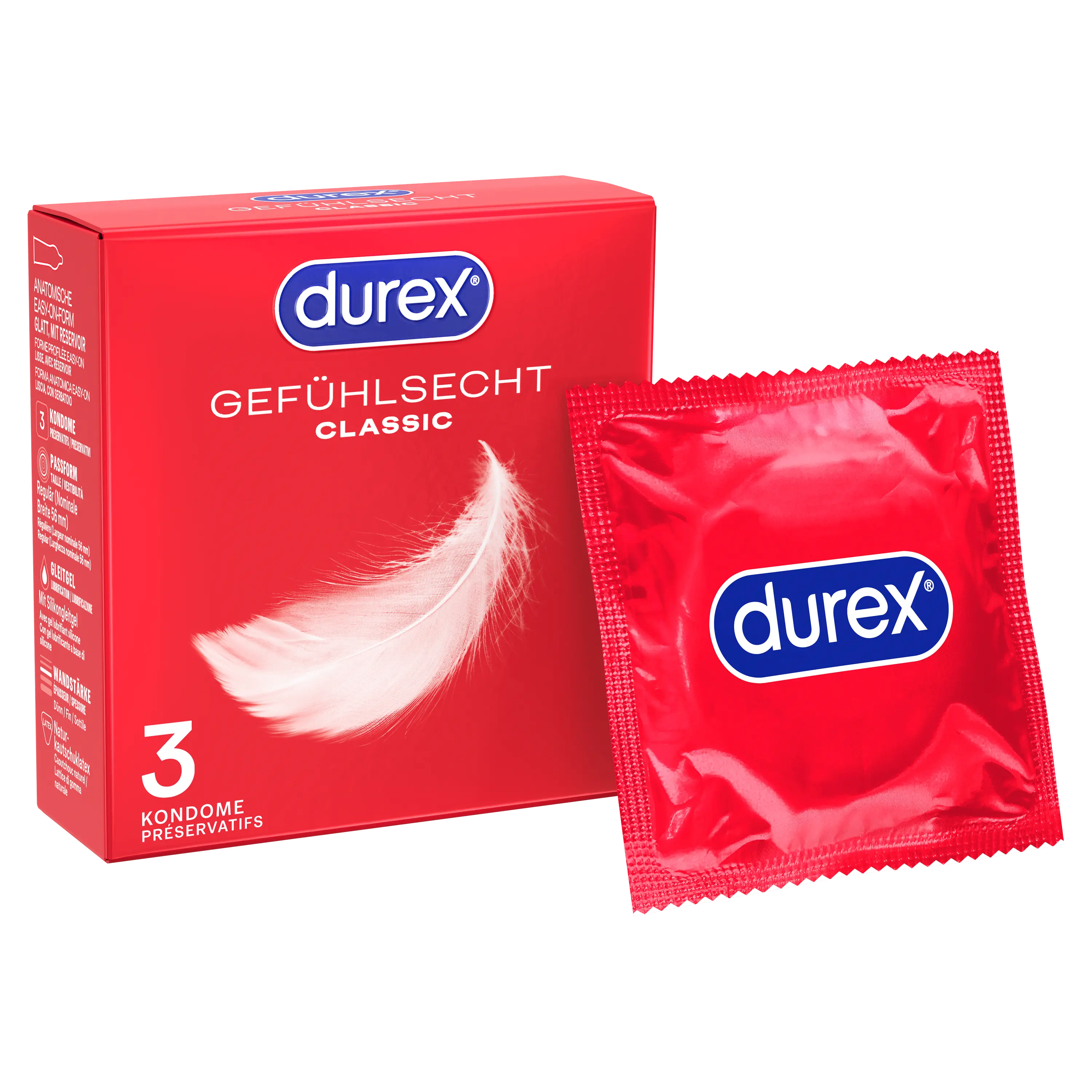 Durex Gefhlsecht Classic Kondome | Durex DE