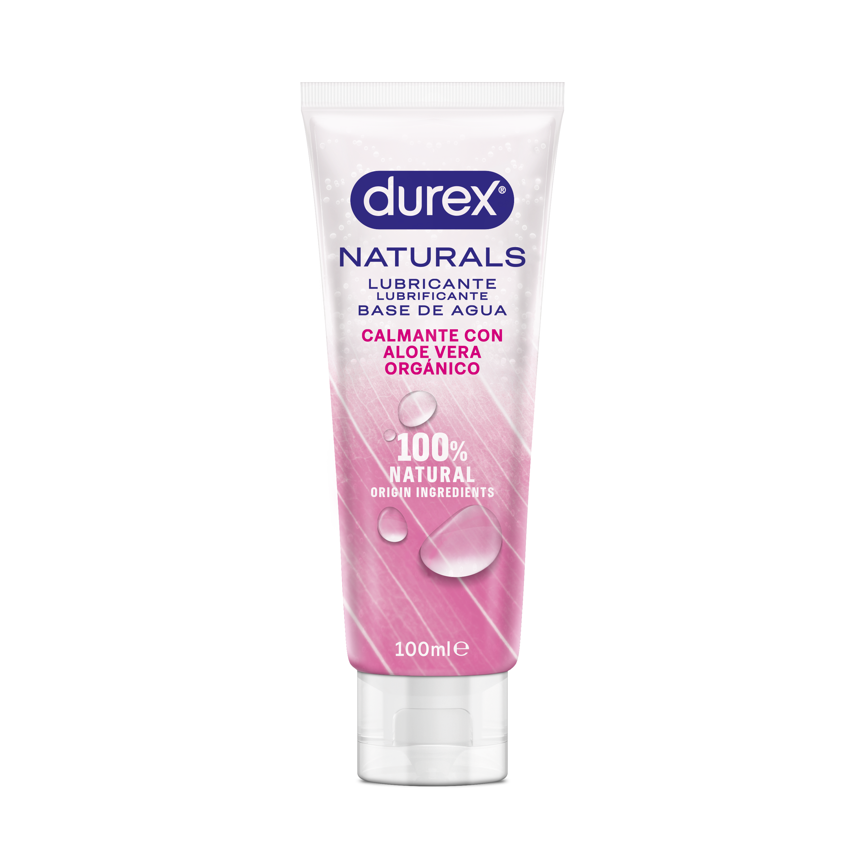 Durex Naturals lubricante base de agua calmante con aloe vera orgánico