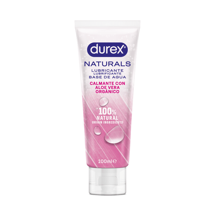 Durex Naturals lubricante base de agua calmante con aloe vera orgánico