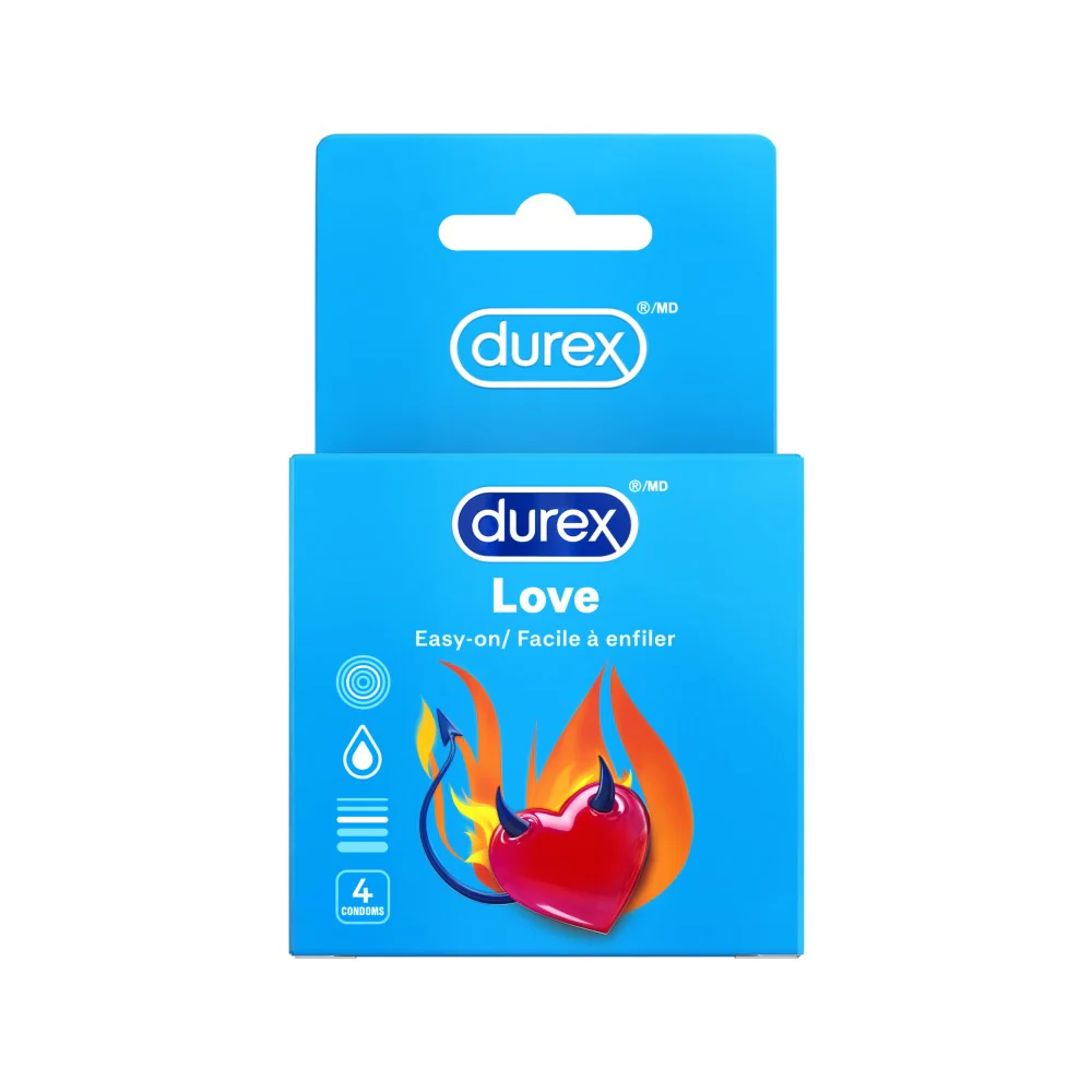 Durex Love Condoms 4 Pack | Romantic Pleasure Pack | Durex Canada