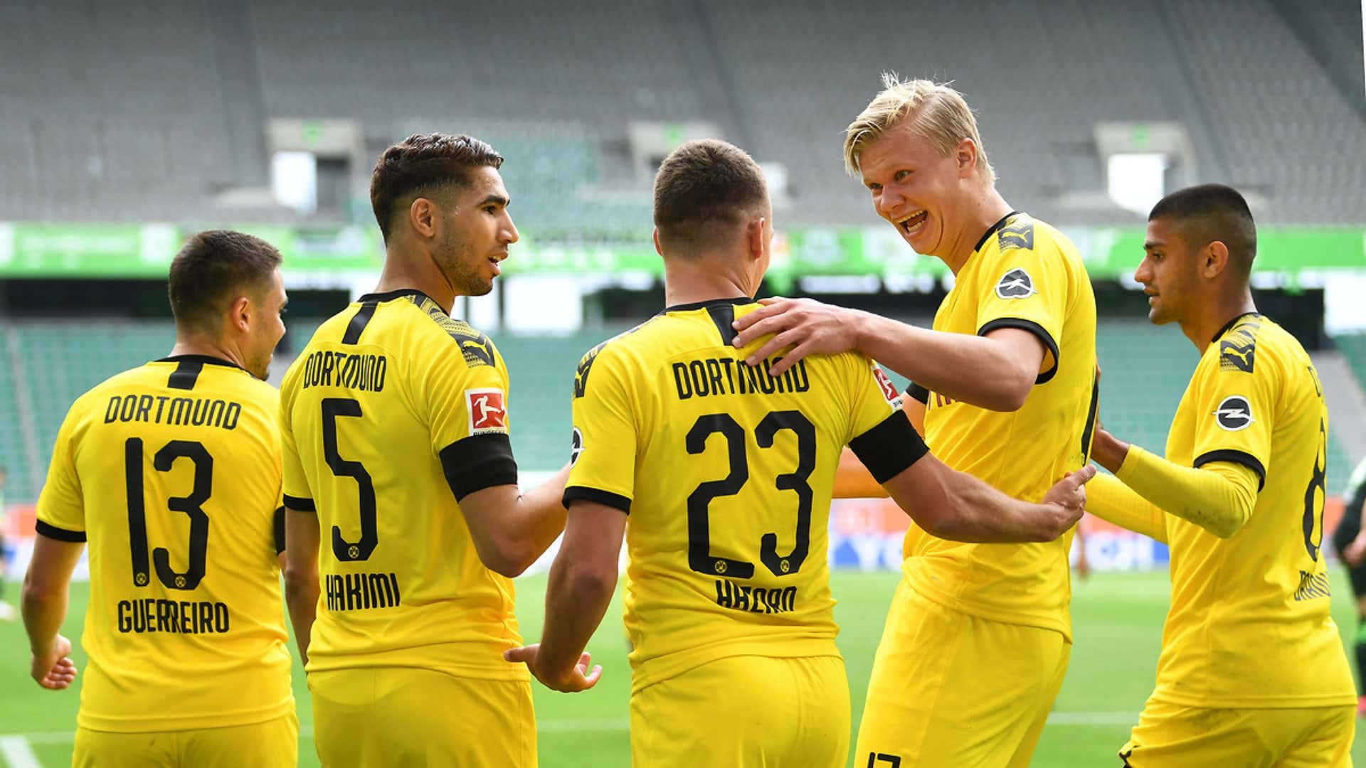 Dortmund goal celebration 23052020