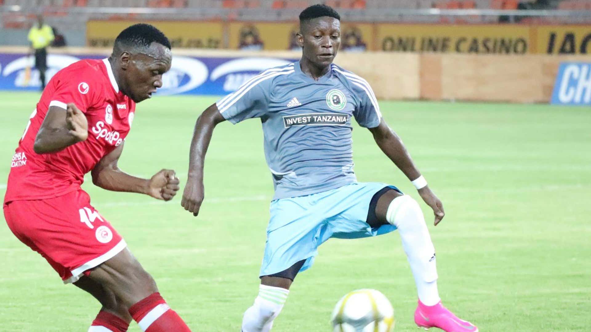 Meddie Kagere of Simba SC vs African Lyon.