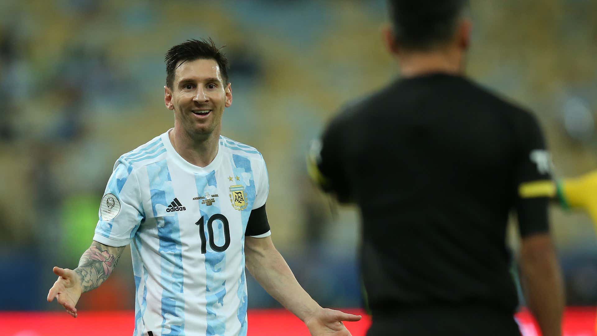 Lionel Messi Argentina Brazil Copa America Final 10072021