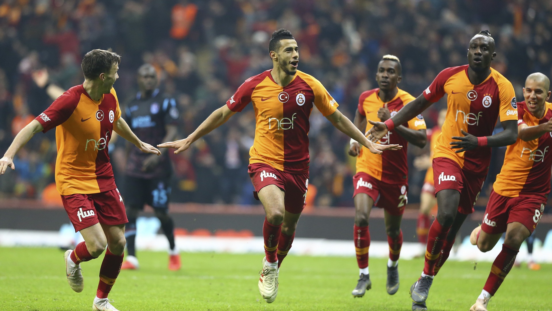Younes Belhanda Mbaye Diagne S Efforts Guide Galatasaray Past Trabzonspor Goal Com