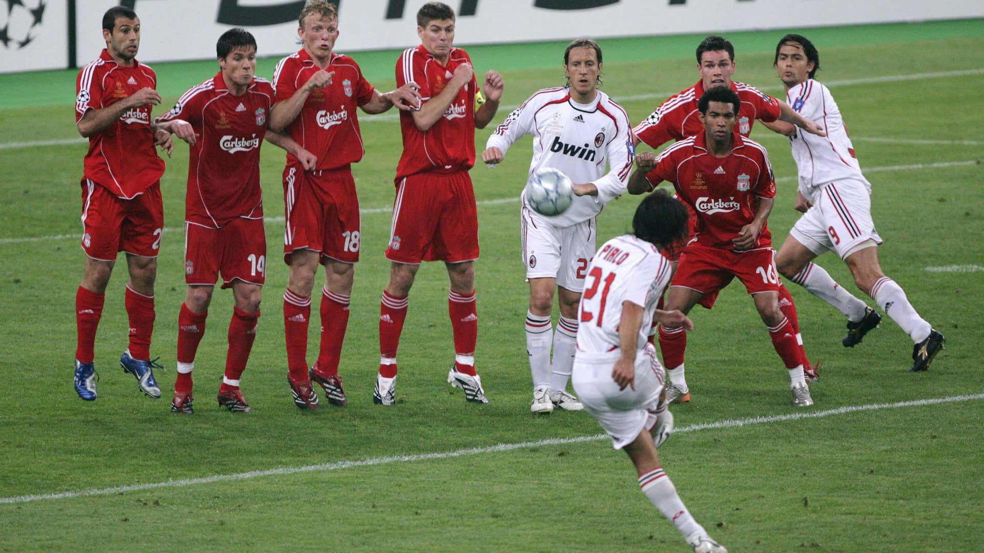 Andrea Pirlo AC Milan Liverpool 2007