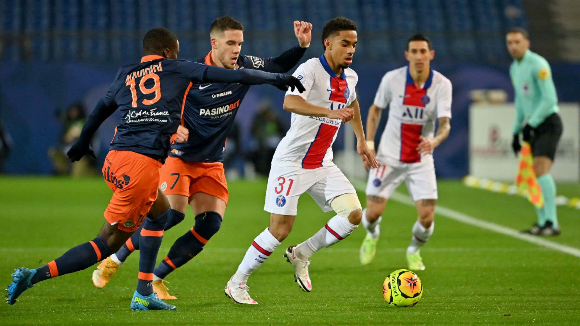 Colin Dagba Montpellier vs PSG Ligue 1 2020-21