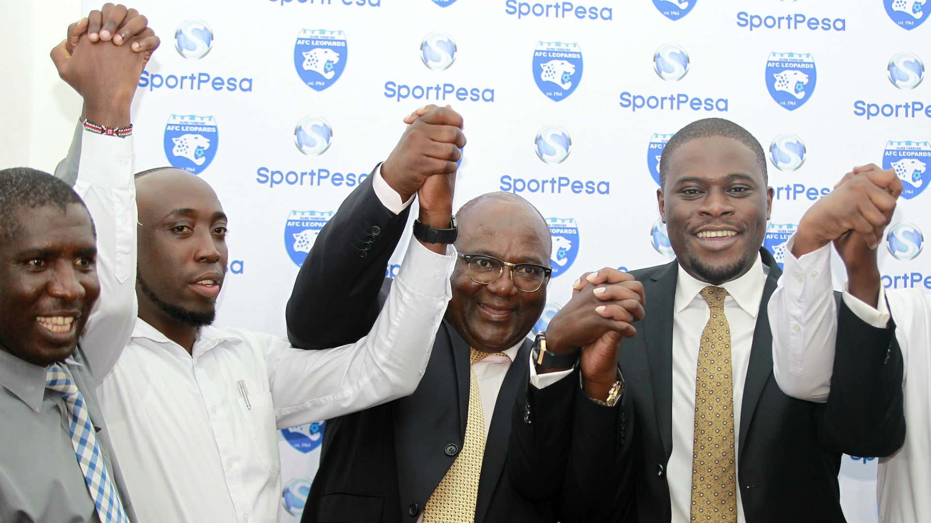Maurice Amhwa and Sakaja of AFC Leopards
