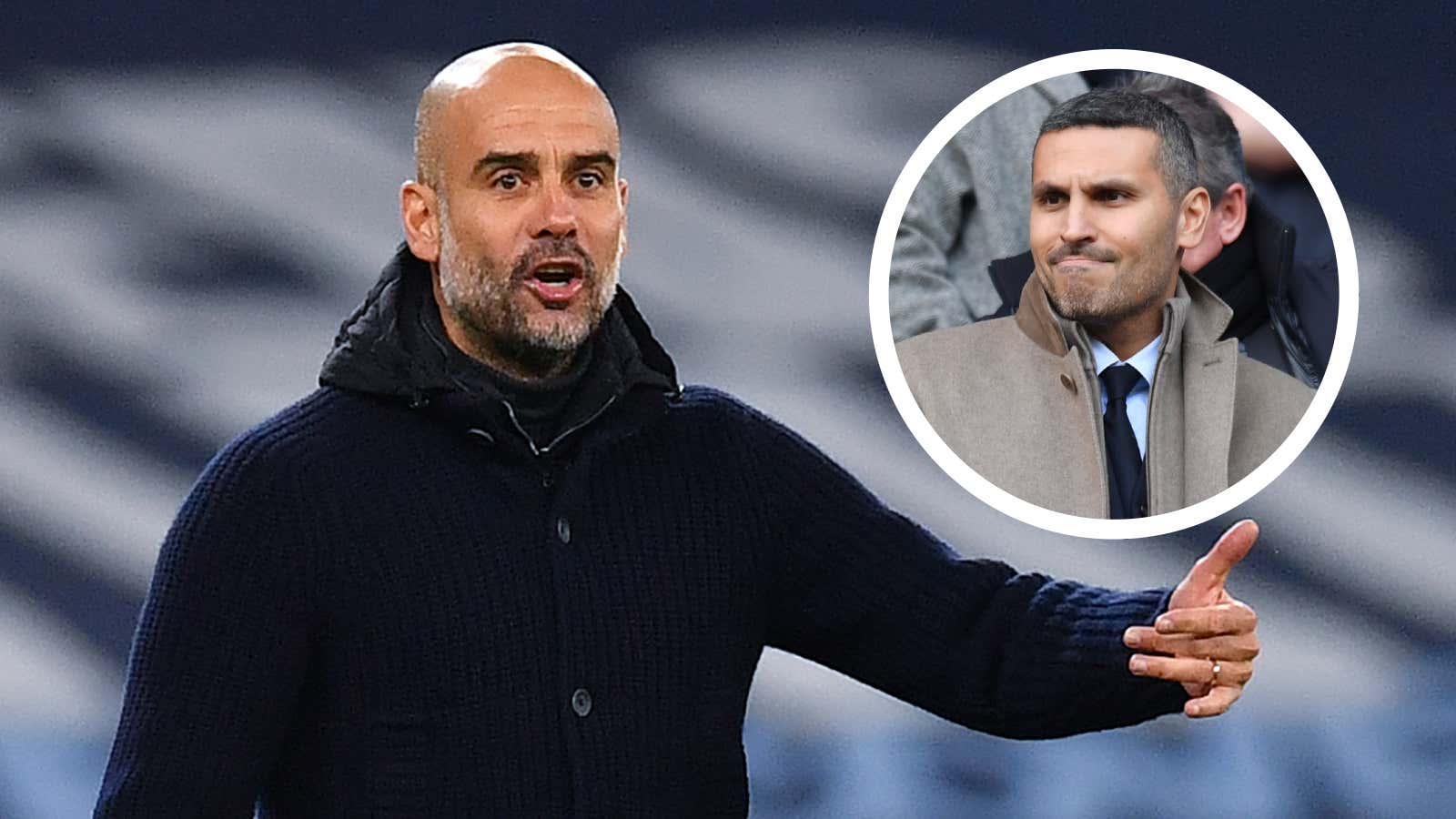 Pep Guardiola Khaldoon al Mubarak Manchester City GFX