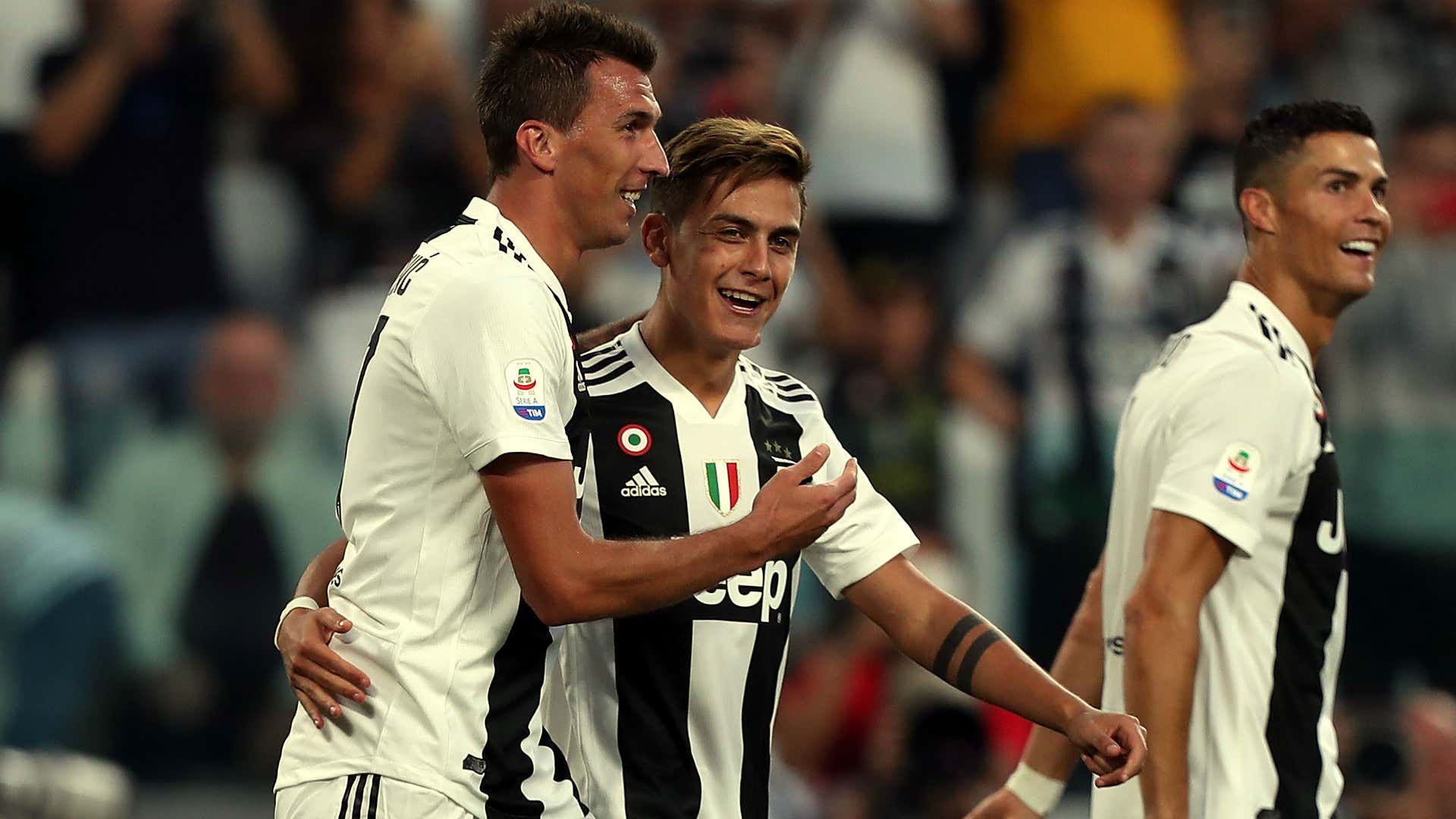 Mario Mandzukic & Cristiano Ronaldo, Juventus v Napoli, Serie A