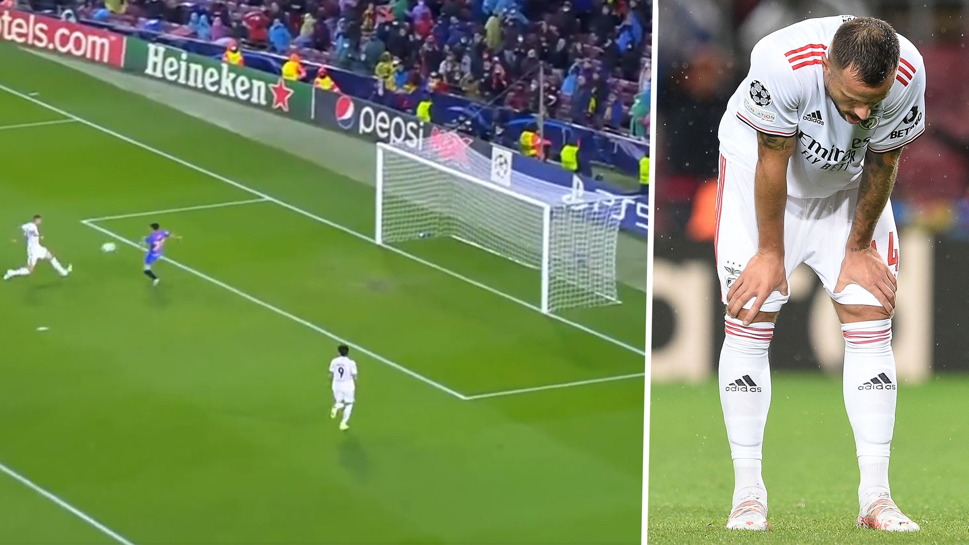 The Worst In 30 Years Watch Benfica Striker Seferovic S Incredible Late Miss Vs Barcelona Goal Com