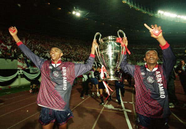 Nwankwo Kanu & Finidi George lift UCL in 1995
