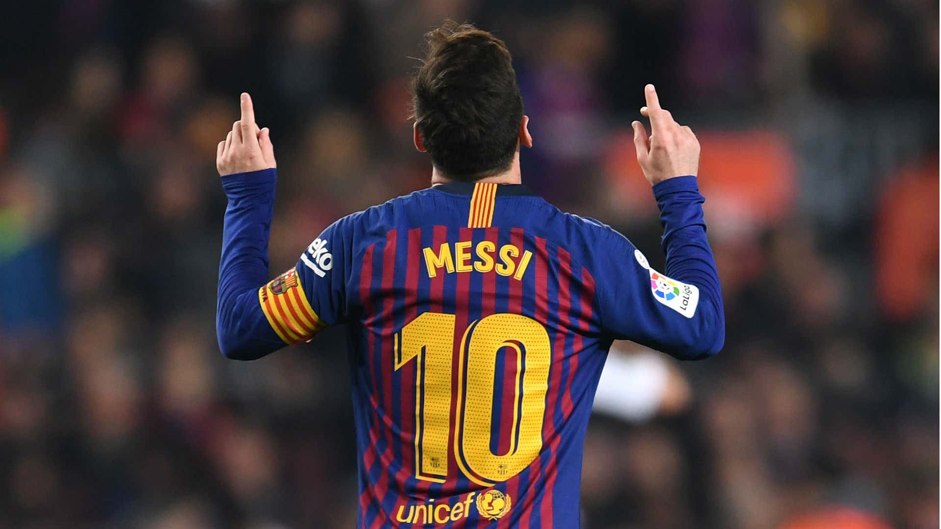 Lionel Messi Barcelona Real Valladolid La Liga 16022019