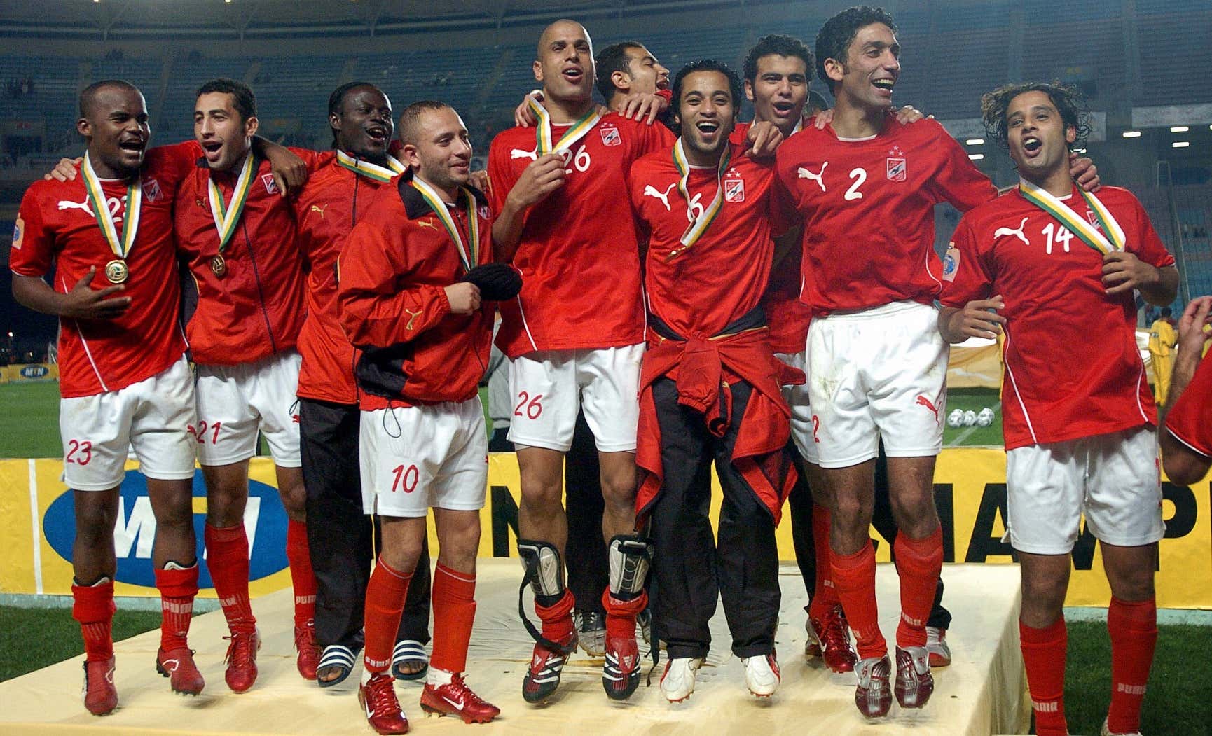 Celebration Al Ahly Sportif Sfaxien CAF Champions League final 11112006
