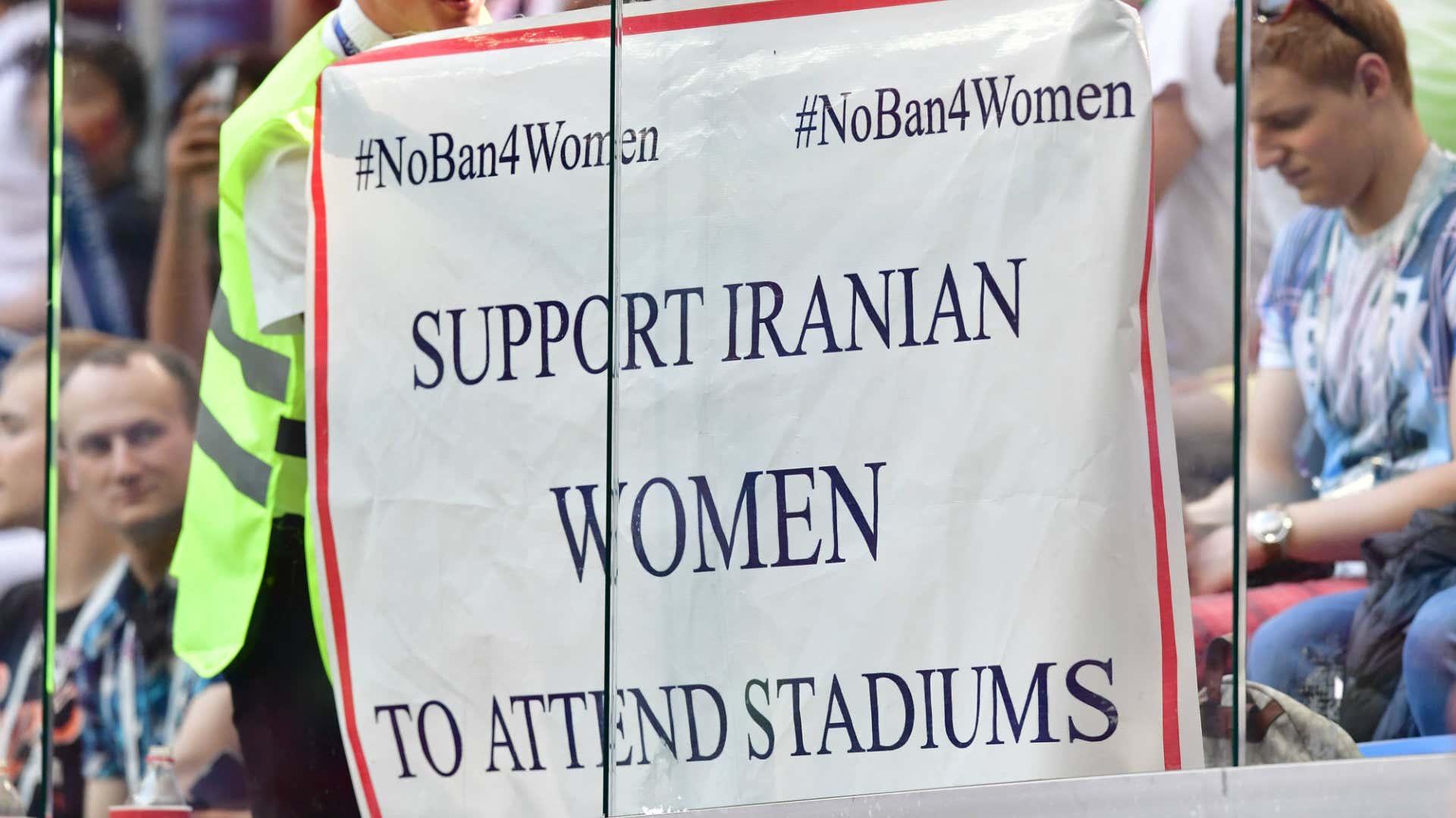 Iran women football fans stadium ban