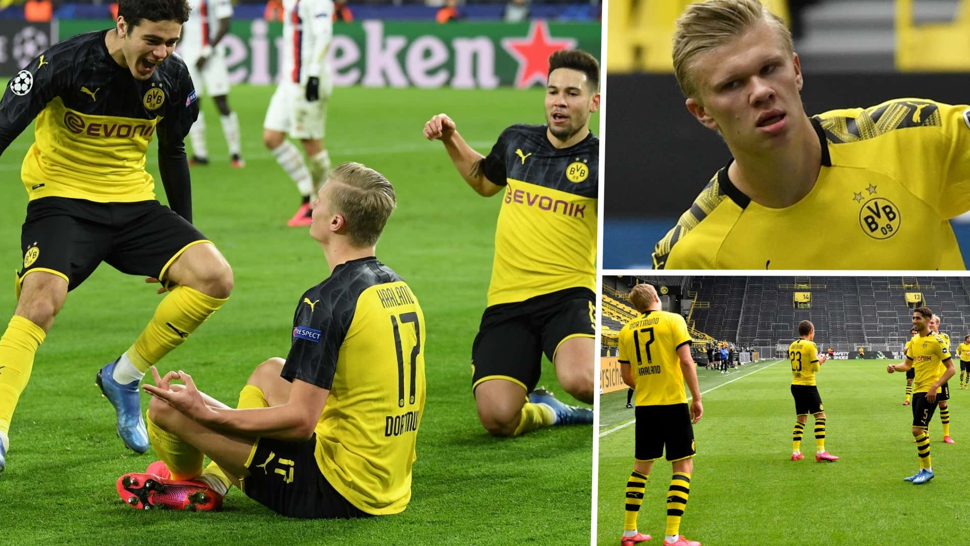 Erling Haaland celebration Borussia Dortmund