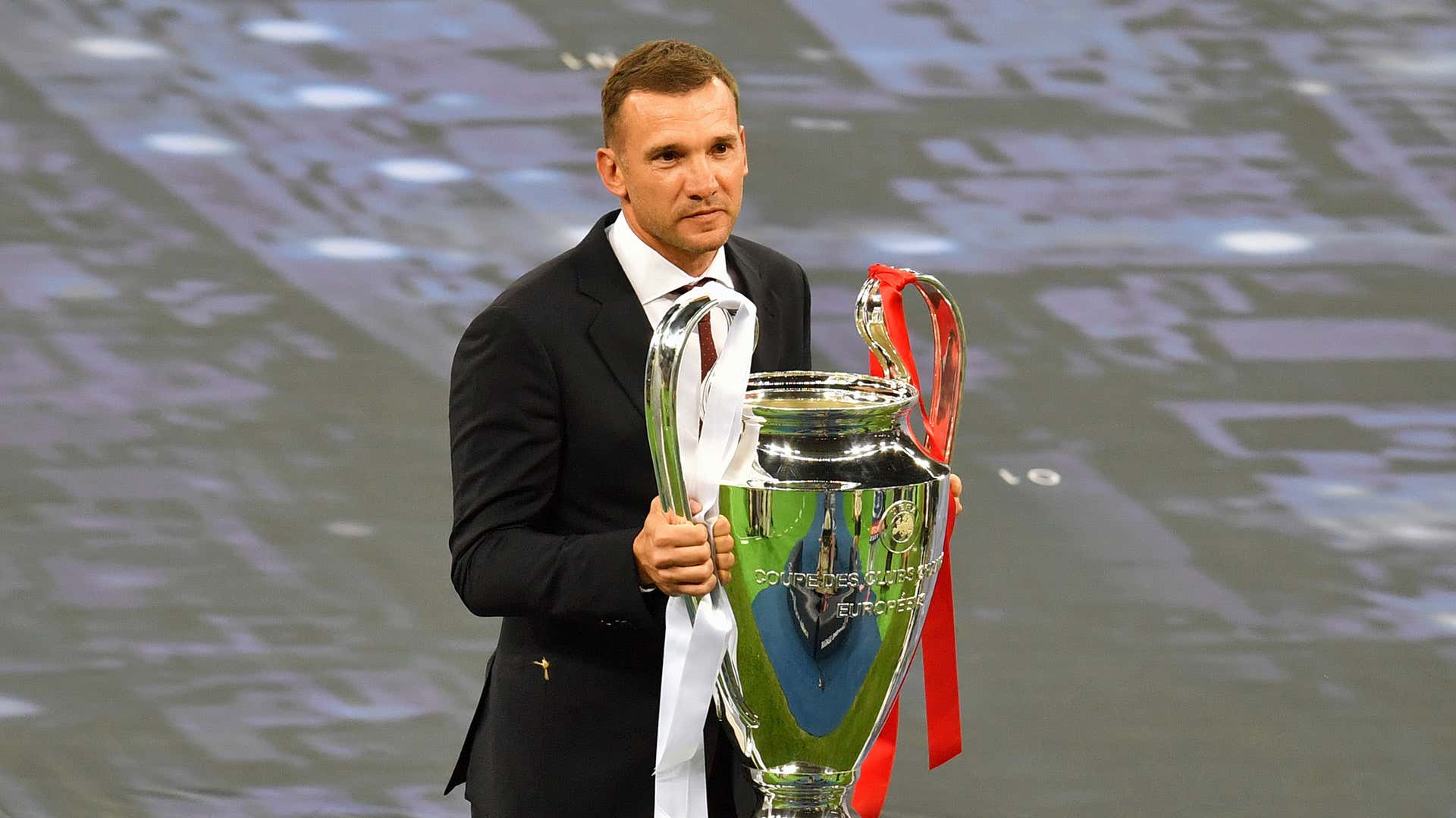Prematch Andriy Shevchenko trophy Real Madrid Liverpool Champions League final 26052018
