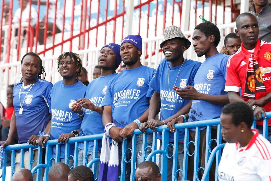 Bandari fans at Nyayo Stadium