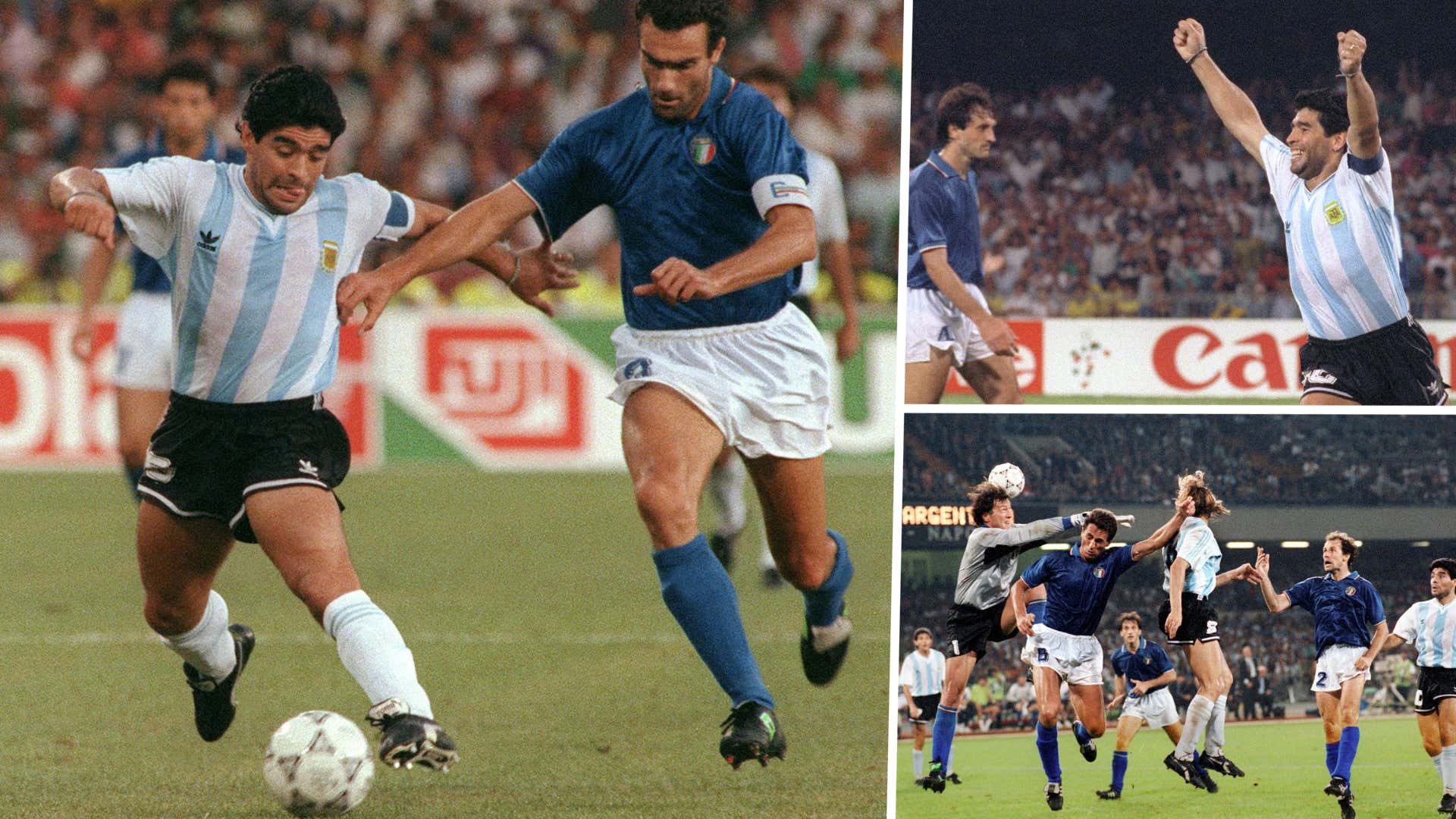 Diego Maradona Argentina Italy 1990 World Cup GFX