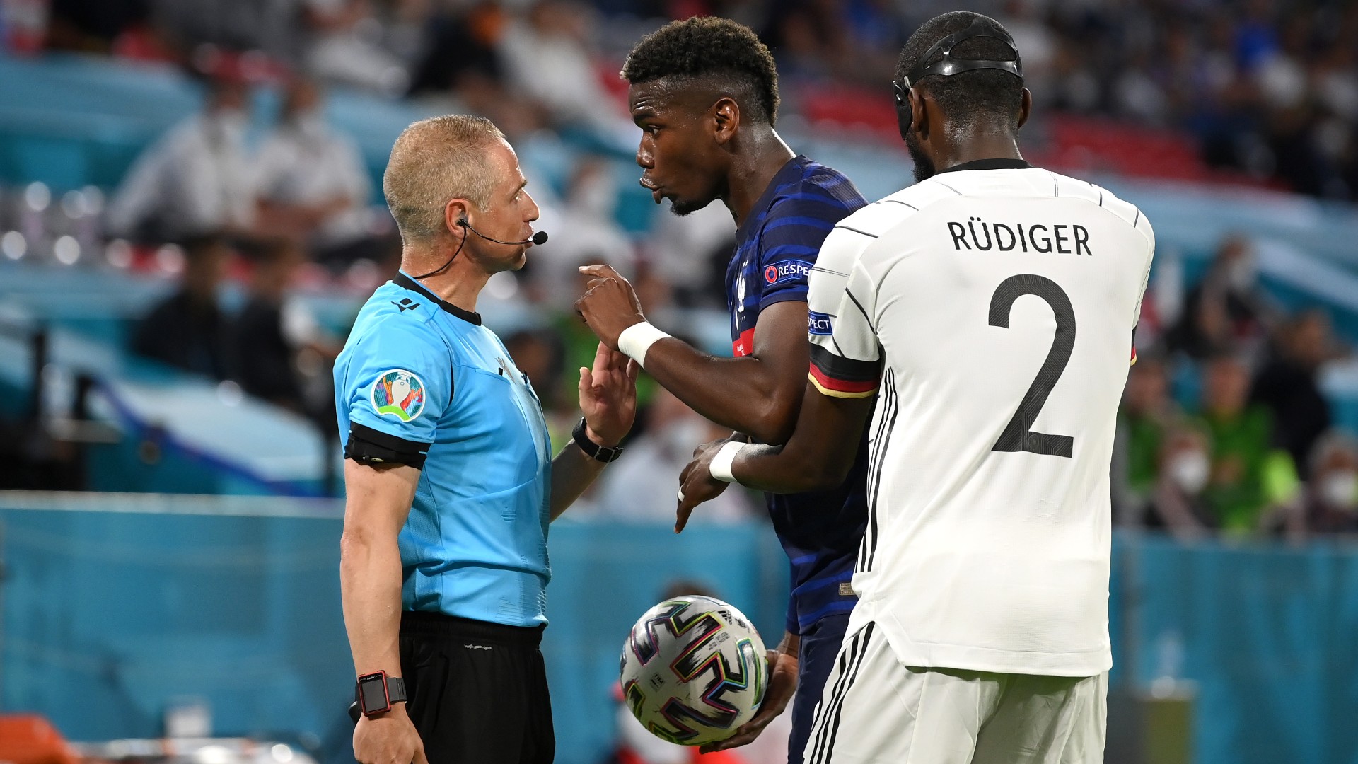 I M Not Crying Pogba Forgives Friend Rudiger For Nibble During France V Germany Clash At Euro Goal Com