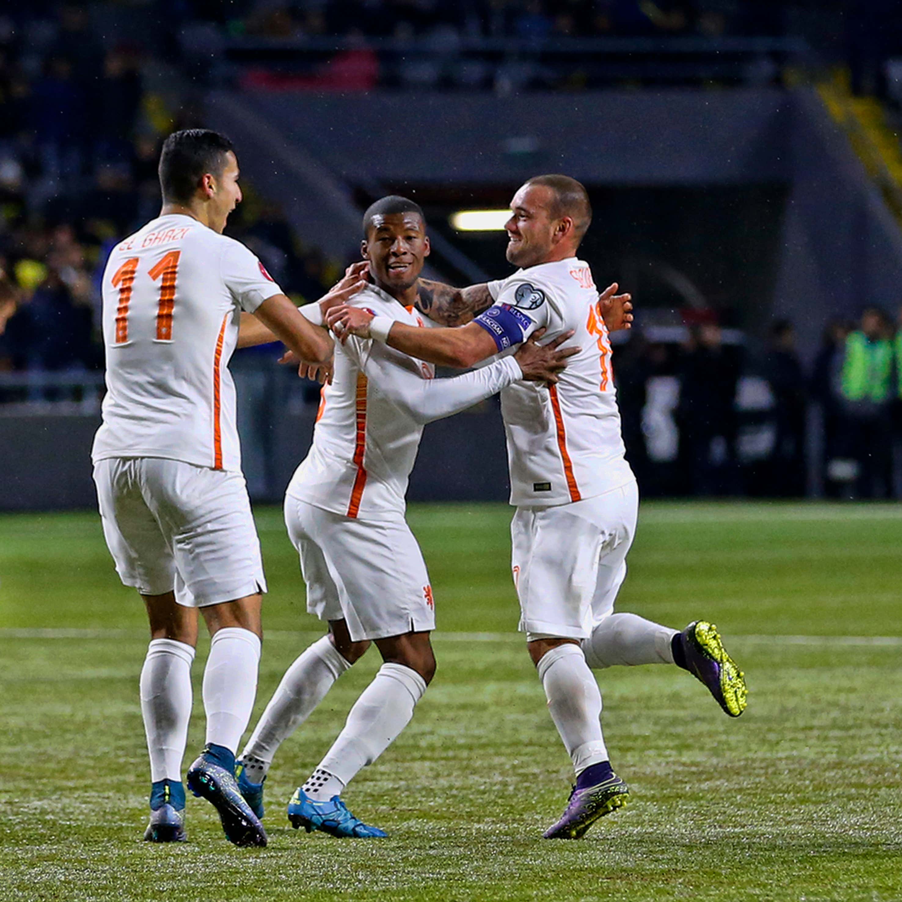 El Ghazi Wijnaldum Sneijder Kazachstan Netherlands EC Qualifier 10102015
