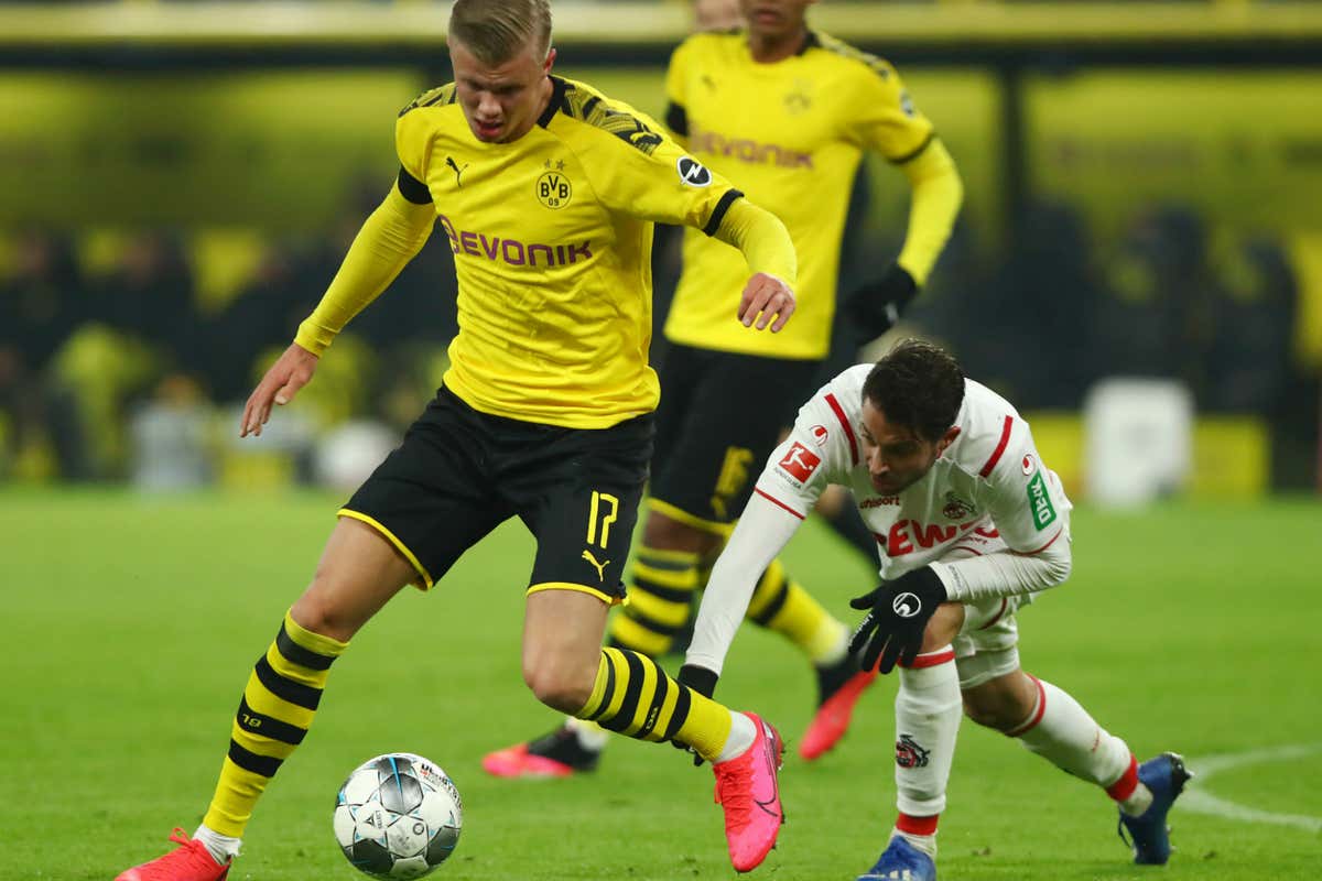 怪物19歳ハーランド 途中出場から2ゴールで2試合連続弾 ドルトムントは5発完勝 Goal Com 怪物19歳ハーランド 途中出場から2ゴールで2試合連続弾 ドルトムントは5発完勝 Goal Com